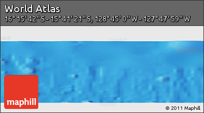 Physical Panoramic Map of the Area around 15° 58' 32" S, 128° 16' 30" W