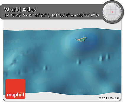 Satellite 3D Map of the Area around 15° 58' 32" S, 141° 1' 30" W