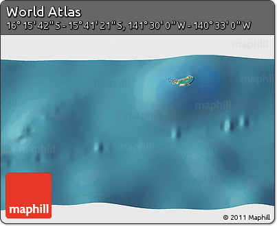 Satellite 3D Map of the Area around 15° 58' 32" S, 141° 1' 30" W