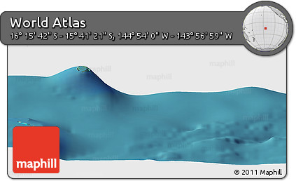 Satellite Panoramic Map of the Area around 15° 58' 32" S, 144° 25' 30" W