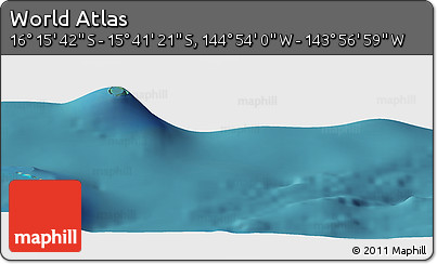 Satellite Panoramic Map of the Area around 15° 58' 32" S, 144° 25' 30" W