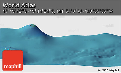 Satellite Panoramic Map of the Area around 15° 58' 32" S, 144° 25' 30" W