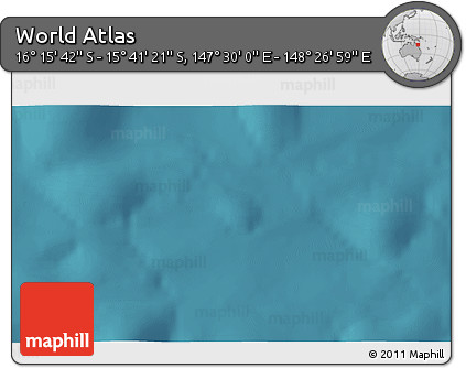 Satellite 3D Map of the Area around 15° 58' 32" S, 147° 58' 29" E