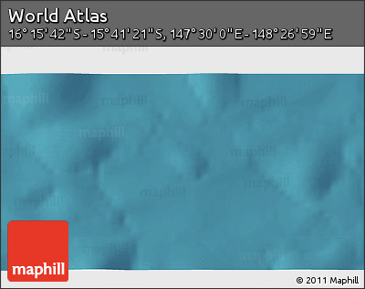 Satellite 3D Map of the Area around 15° 58' 32" S, 147° 58' 29" E