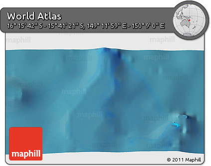 Satellite 3D Map of the Area around 15° 58' 32" S, 149° 40' 30" E