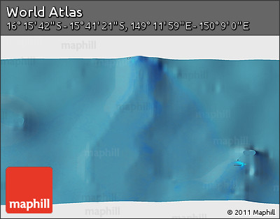 Satellite 3D Map of the Area around 15° 58' 32" S, 149° 40' 30" E