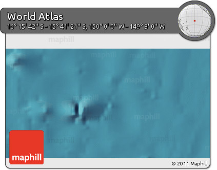 Satellite 3D Map of the Area around 15° 58' 32" S, 149° 31' 30" W