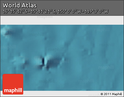 Satellite 3D Map of the Area around 15° 58' 32" S, 149° 31' 30" W