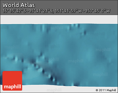Satellite 3D Map of the Area around 15° 58' 32" S, 151° 13' 29" W