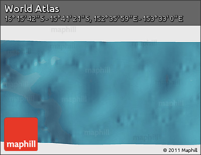 Satellite 3D Map of the Area around 15° 58' 32" S, 153° 4' 29" E