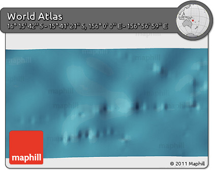 Satellite 3D Map of the Area around 15° 58' 32" S, 156° 28' 29" E