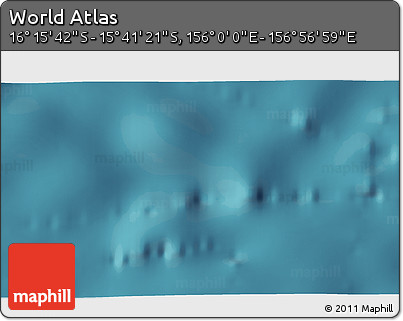 Satellite 3D Map of the Area around 15° 58' 32" S, 156° 28' 29" E