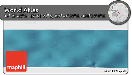 Satellite Panoramic Map of the Area around 15° 58' 32" S, 158° 10' 30" E