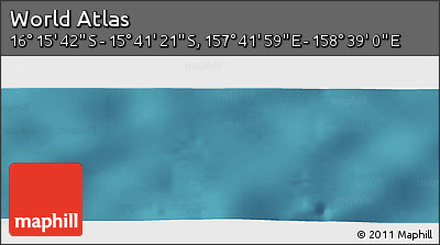 Satellite Panoramic Map of the Area around 15° 58' 32" S, 158° 10' 30" E