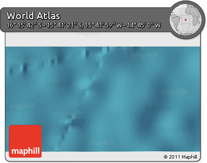 Satellite 3D Map of the Area around 15° 58' 32" S, 15° 13' 29" W