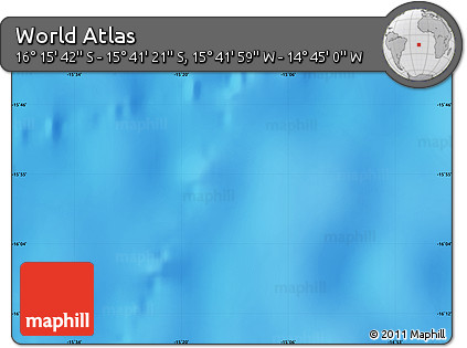 Physical Map of the Area around 15° 58' 32" S, 15° 13' 29" W