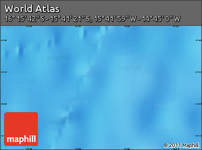 Physical Map of the Area around 15° 58' 32" S, 15° 13' 29" W