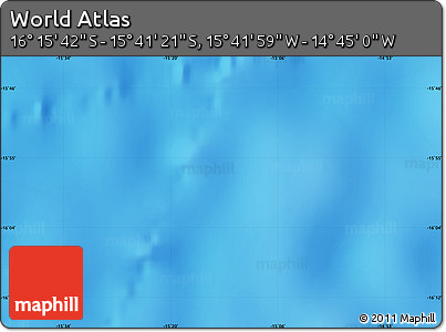 Physical Map of the Area around 15° 58' 32" S, 15° 13' 29" W