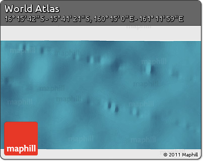Satellite 3D Map of the Area around 15° 58' 32" S, 160° 43' 29" E