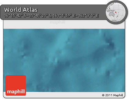 Satellite 3D Map of the Area around 15° 58' 32" S, 161° 34' 29" E