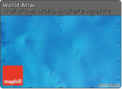 Physical Map of the Area around 15° 58' 32" S, 162° 25' 30" E
