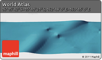 Satellite Panoramic Map of the Area around 15° 58' 32" S, 163° 16' 30" E