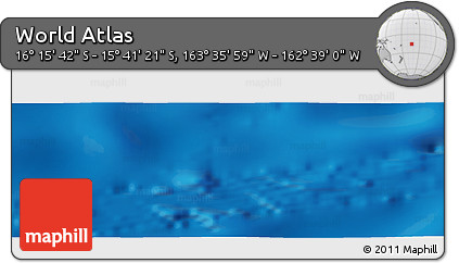 Physical Panoramic Map of the Area around 15° 58' 32" S, 163° 7' 30" W