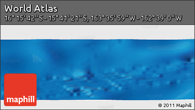 Physical Panoramic Map of the Area around 15° 58' 32" S, 163° 7' 30" W