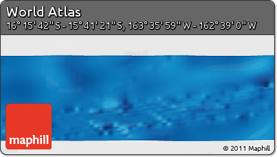Physical Panoramic Map of the Area around 15° 58' 32" S, 163° 7' 30" W