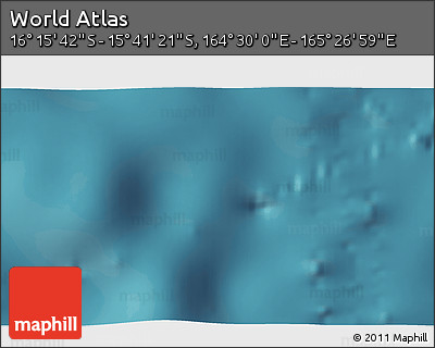 Satellite 3D Map of the Area around 15° 58' 32" S, 164° 58' 29" E