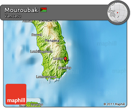 Physical 3D Map of Mouroubak