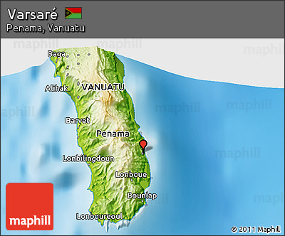 Physical 3D Map of Varsaré