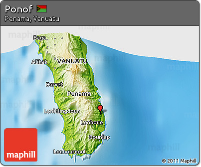 Physical 3D Map of Ponof