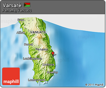 Physical 3D Map of Varsaré