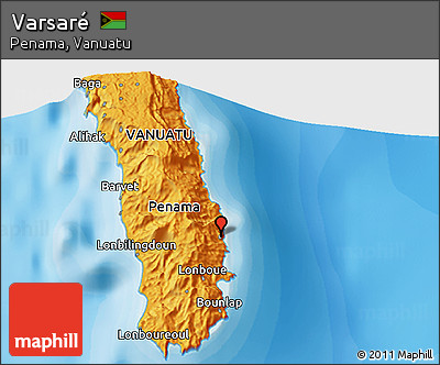 Political 3D Map of Varsaré