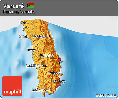 Political 3D Map of Varsaré