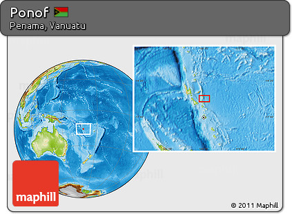 Physical Location Map of Ponof