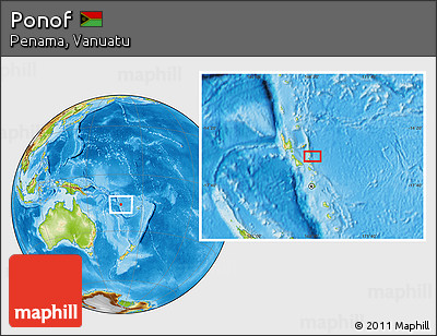Physical Location Map of Ponof