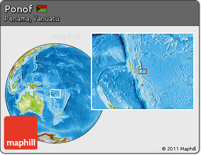 Physical Location Map of Ponof