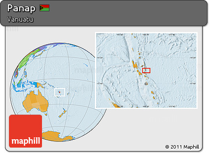 Political Location Map of Panap