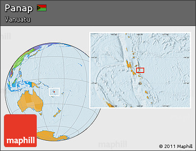 Political Location Map of Panap