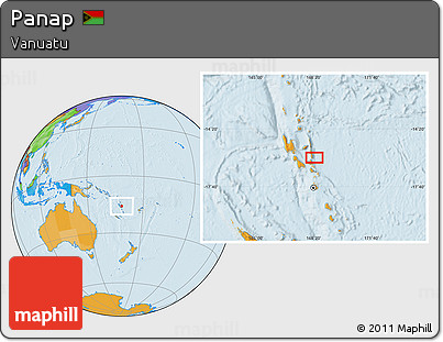 Political Location Map of Panap