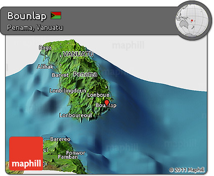 Satellite Panoramic Map of Bounlap