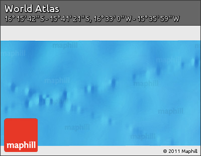 Physical 3D Map of the Area around 15° 58' 32" S, 16° 4' 29" W