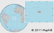 Gray Location Map of the area around 15° 58' 32" S, 16° 4' 29" W