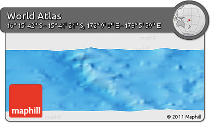 Physical Panoramic Map of the Area around 15° 58' 32" S, 172° 37' 30" E