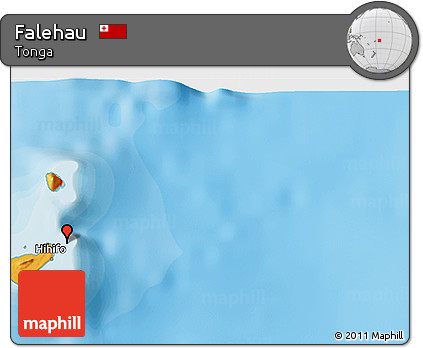 Political 3D Map of Falehau