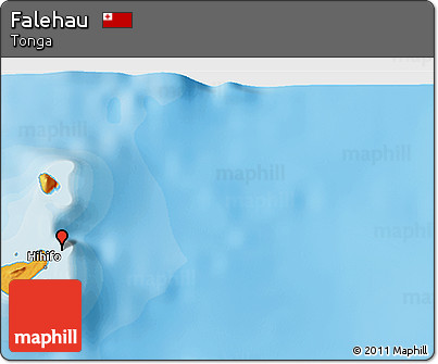 Political 3D Map of Falehau