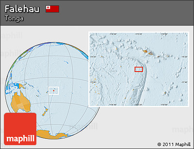 Political Location Map of Falehau