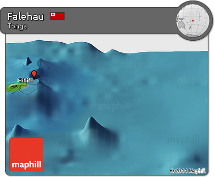 Satellite Panoramic Map of Falehau